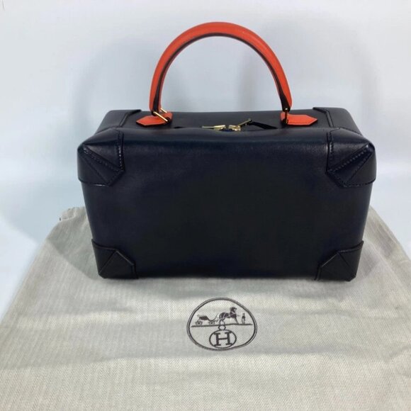 HERMES Bag Bicolor maxi box 29 Vanity bag Hand Bag - Picture 1 of 14